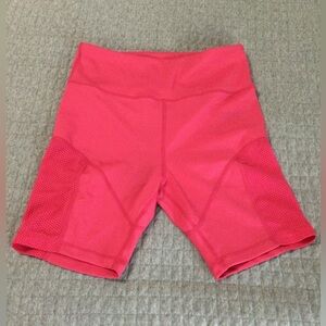 Snipes Women's Pink Biker Short with Mesh Insets Size S